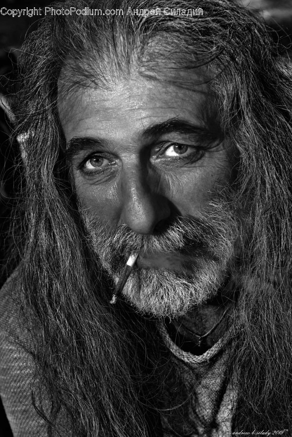Person, Human, Face, Beard, Photography