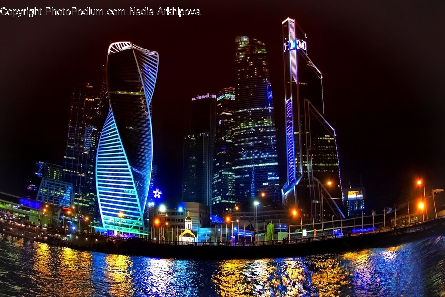 Building, Town, City, Urban, Office Building