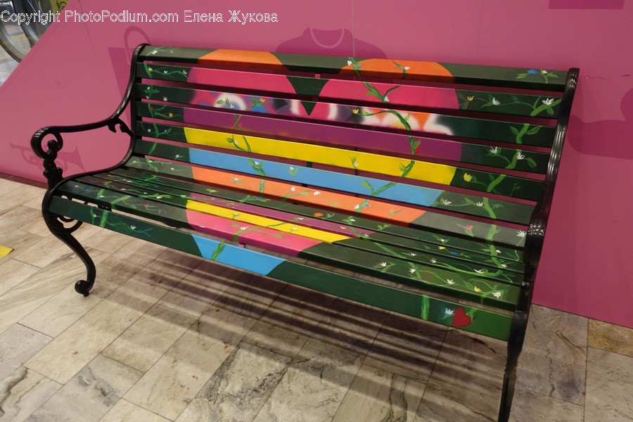 Furniture, Bench, Park Bench, Wood