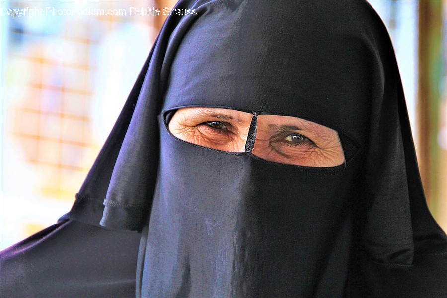 Apparel, Clothing, Veil, Person, Human