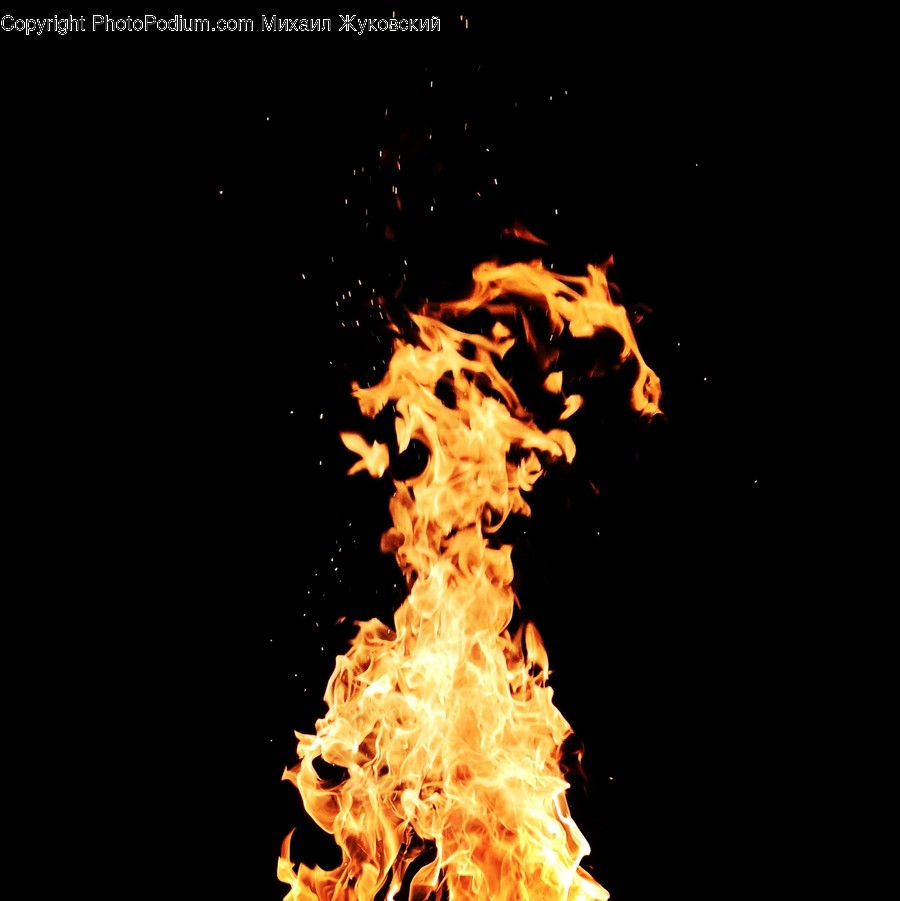 Fire, Bonfire, Flame
