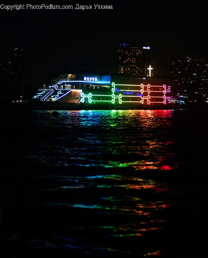 Light, Boat, Vehicle, Transportation, Laser
