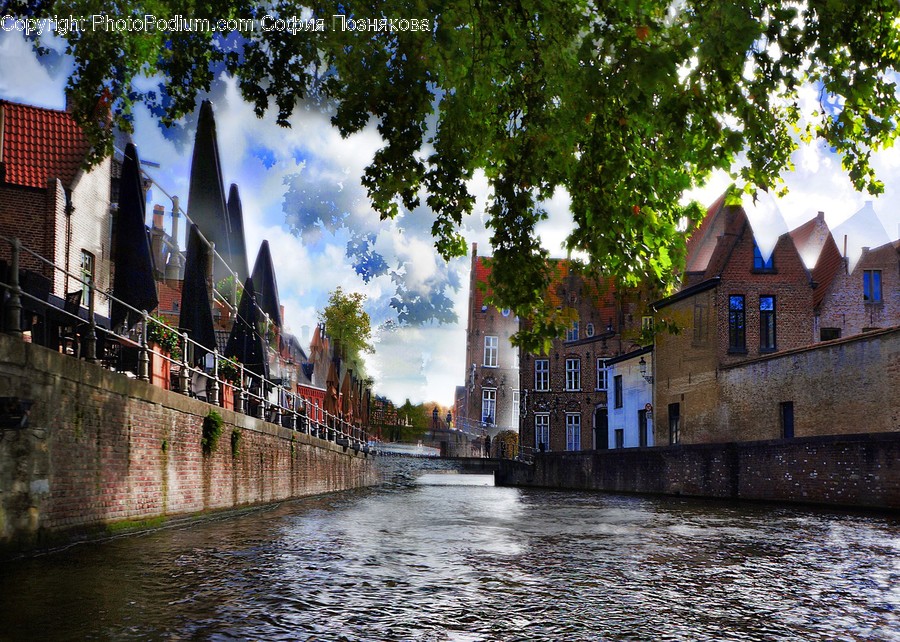 Outdoors, Water, Canal, Metropolis, Building