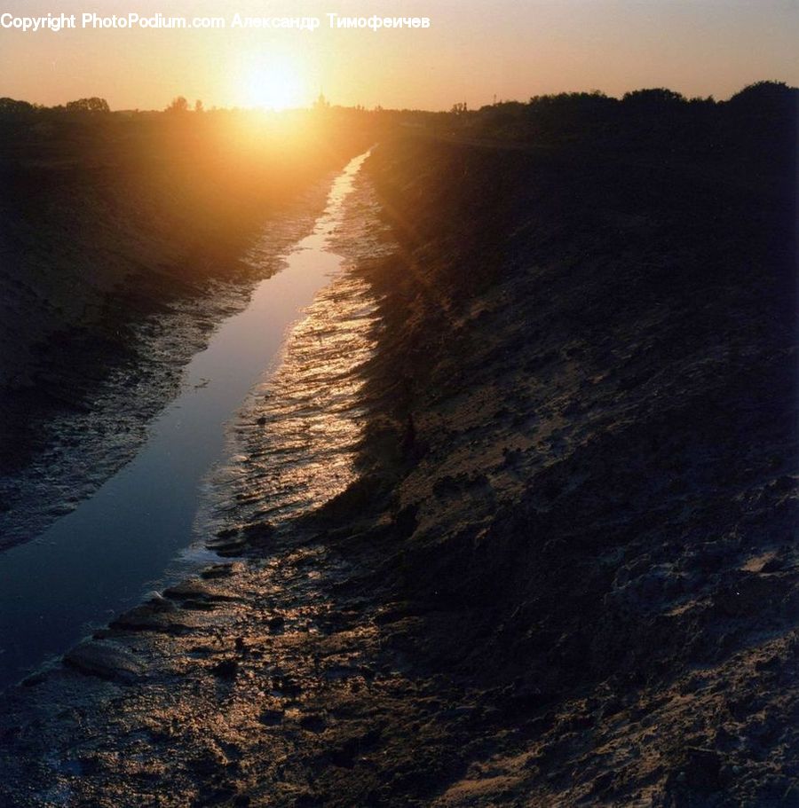 Dawn, Dusk, Sky, Sunrise, Sunset, Flare, Light