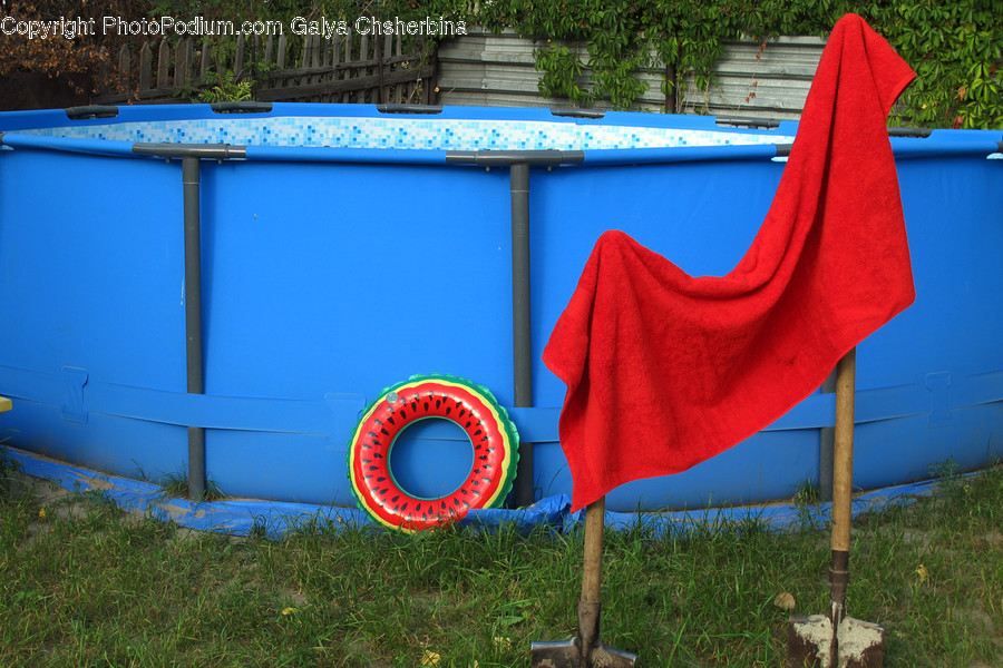 Life Buoy, Tire, Tent, Flagstone