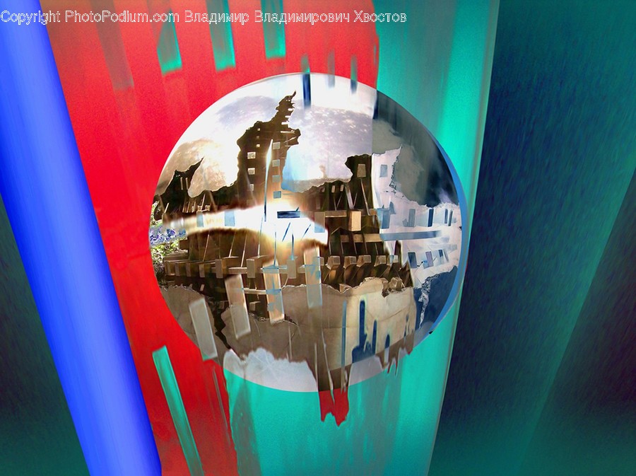Sphere, Advertisement, Poster, Collage, Outer Space