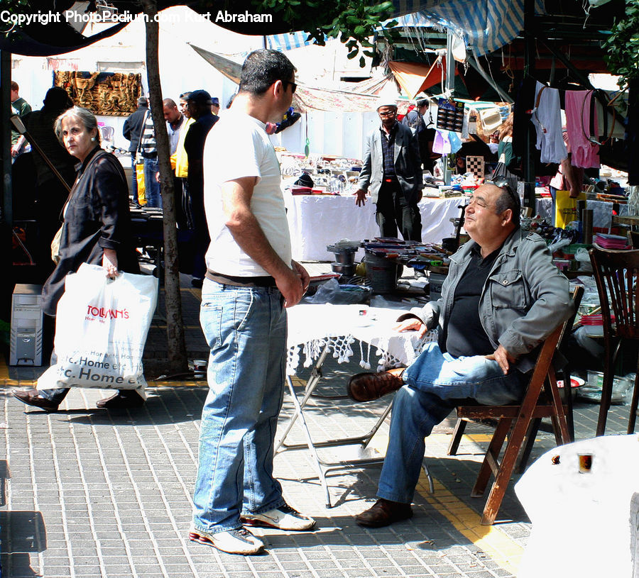 People, Person, Human, Undershirt, Clothing, Denim, Jeans