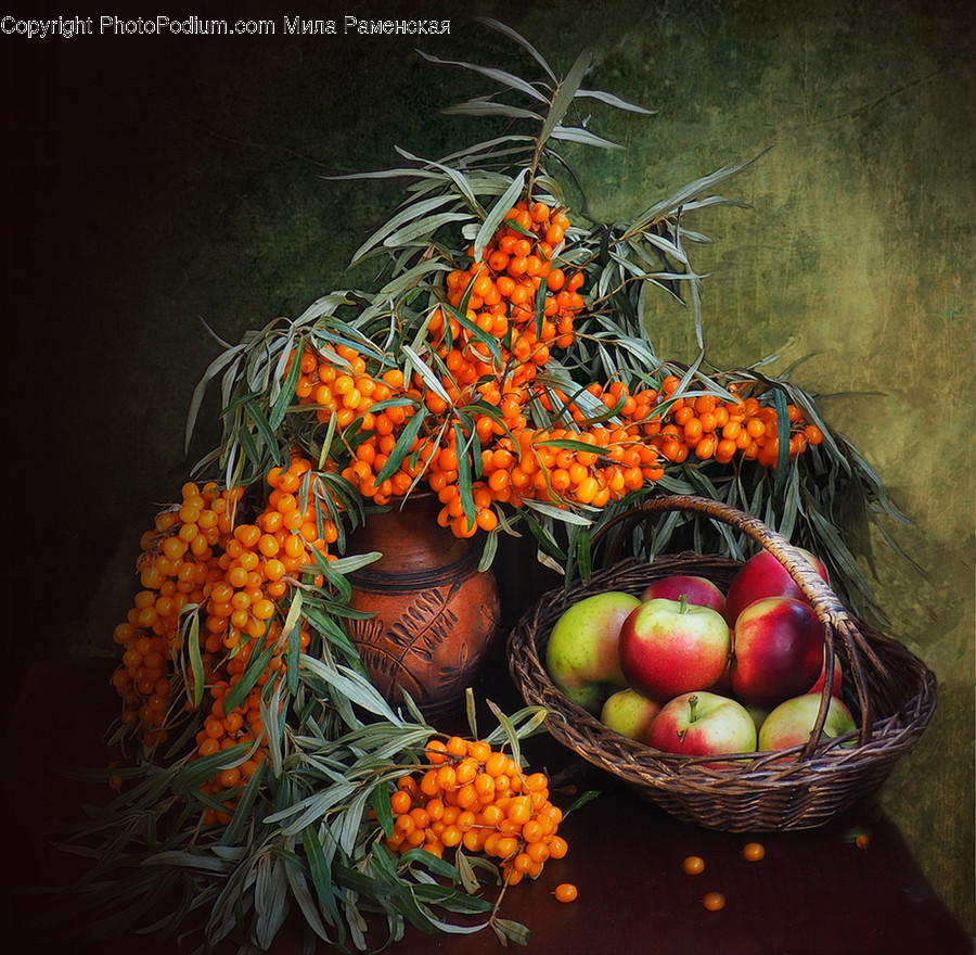 Plant, Fruit, Pineapple, Food, Painting