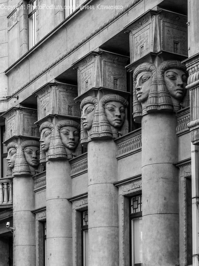 Architecture, Building, Column, Pillar, Art
