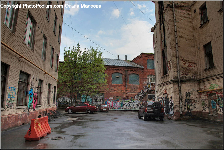 Road, Street, Town, Building, Alley, Alleyway, Downtown