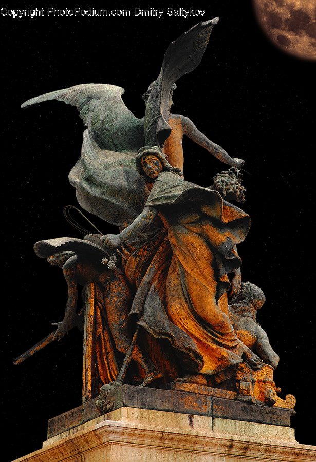 Sculpture, Art, Statue, Painting, Monument
