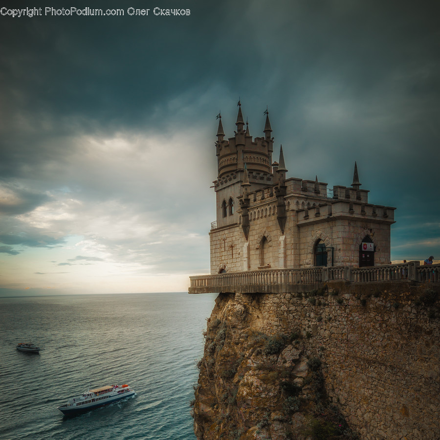 Building, Castle, Architecture, Vehicle, Transportation