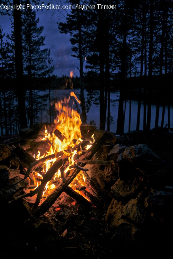 Fire, Bonfire, Flame