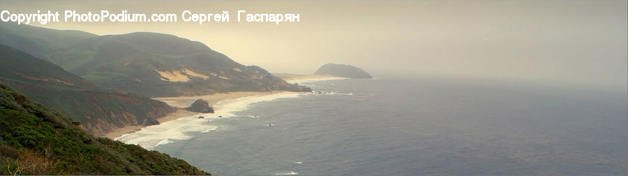 Cliff, Outdoors, Promontory, Coast, Sea, Water, Beach