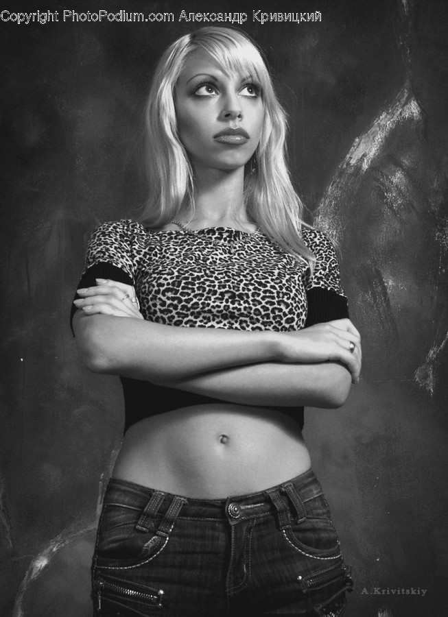 Human, Person, Stomach, Female, Girl