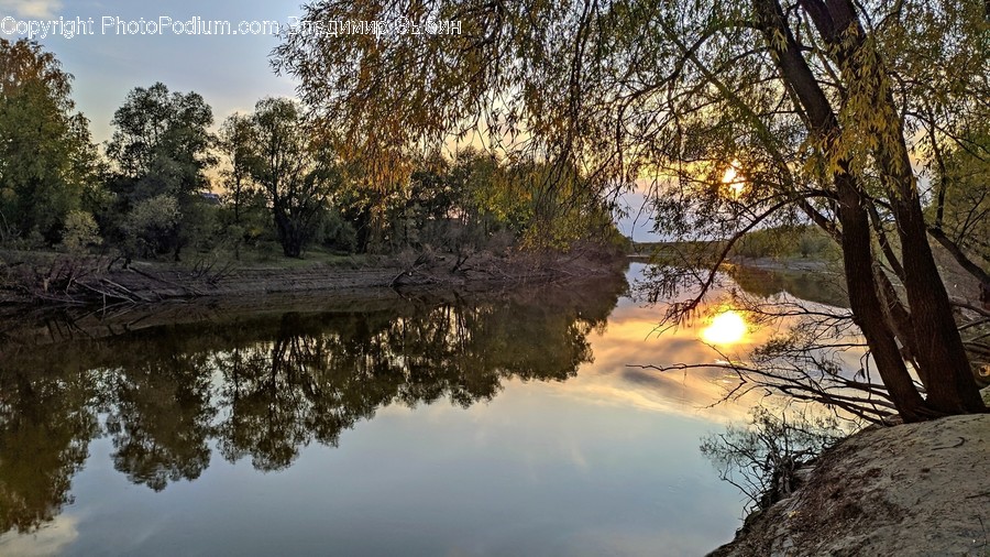 Nature, Water, Outdoors, Land, Light