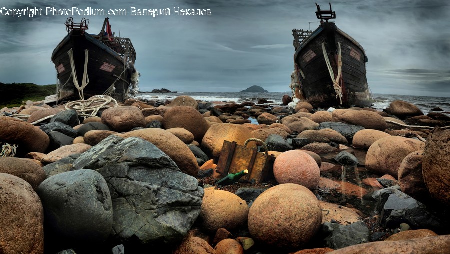Rubble, Vehicle, Boat, Transportation, Walkway