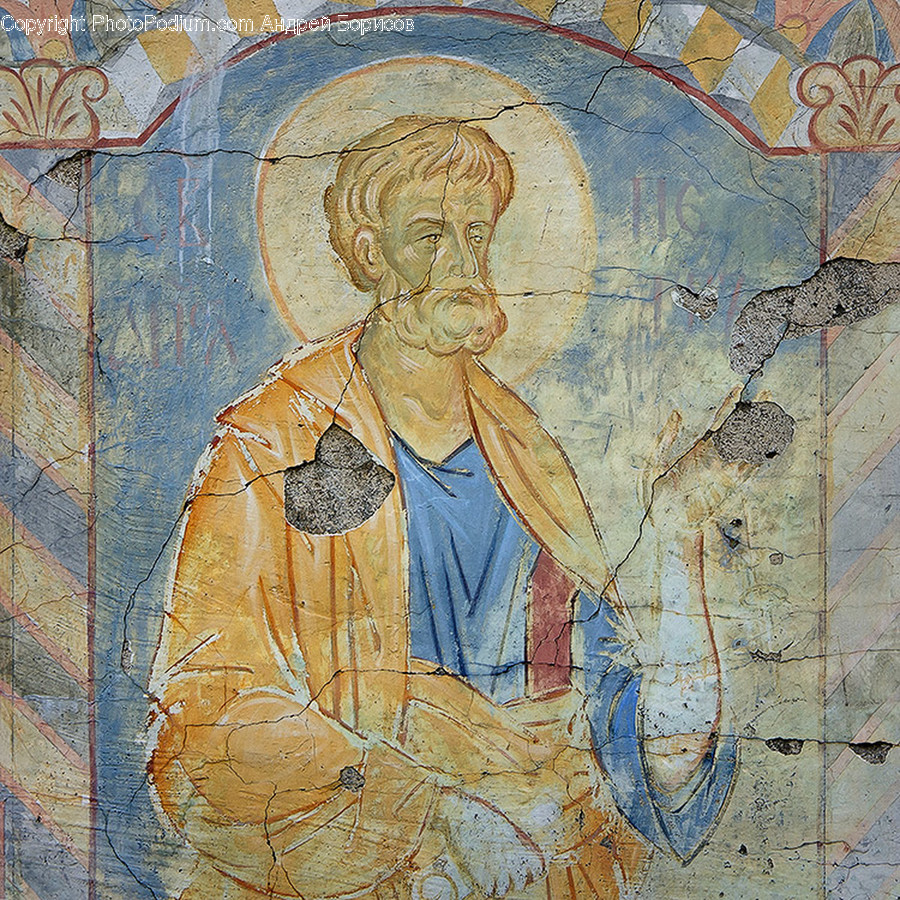 Painting, Art, Tile, Mosaic, Animal