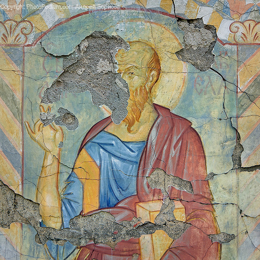 Painting, Art, Tile, Mosaic, Wall
