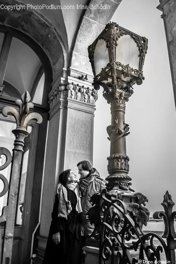 Architecture, Building, Person, Human, Column