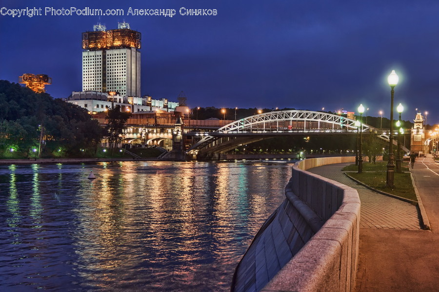 Water, Building, Office Building, City, Metropolis