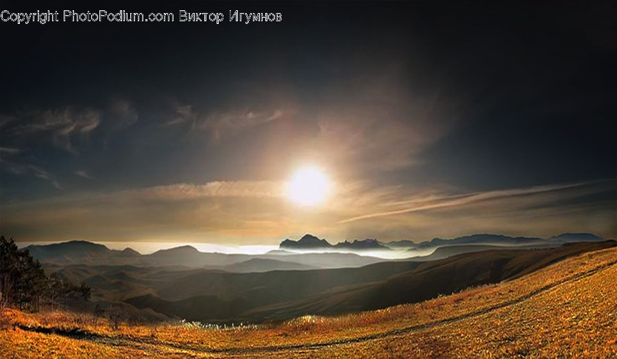 Nature, Outdoors, Flare, Light, Panoramic