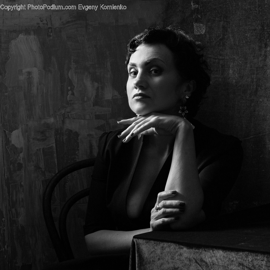 Person, Human, Art, Painting, Chair
