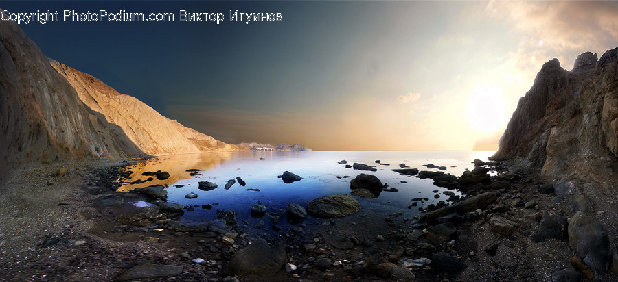 Nature, Outdoors, Rubble, Promontory, Water