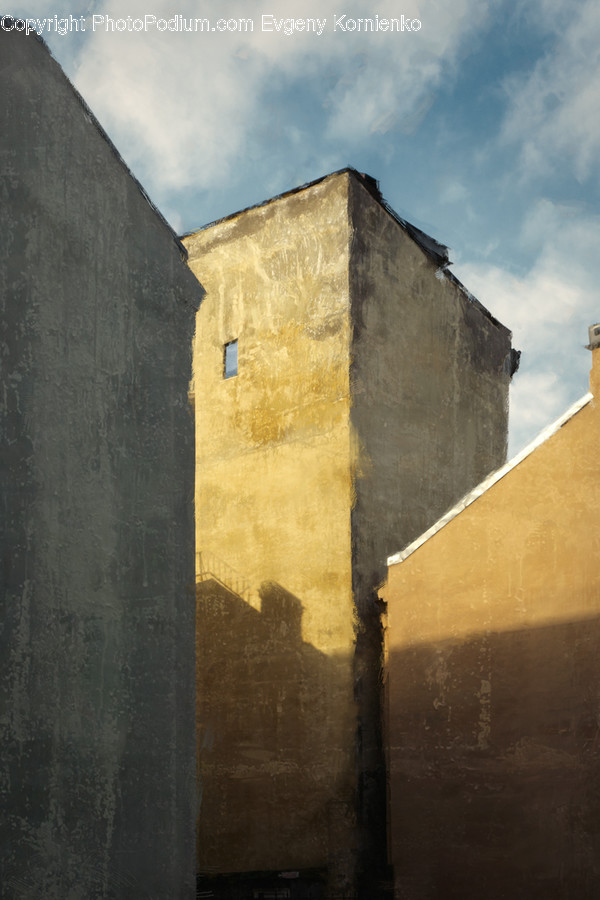 Building, Architecture, Bunker, Wall, Walkway