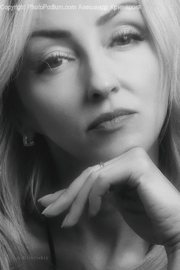 Person, Human, Face, Finger, Portrait