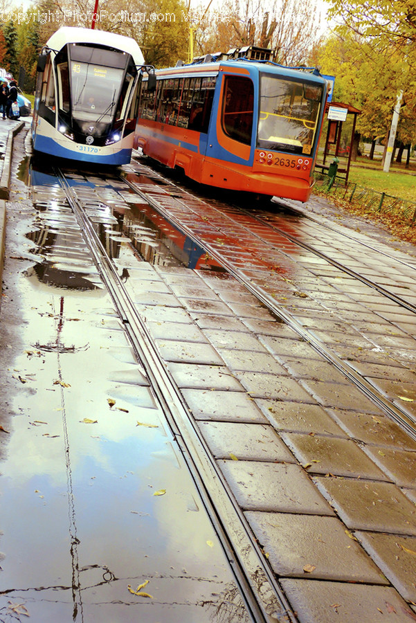 Vehicle, Transportation, Train, Cable Car, Person
