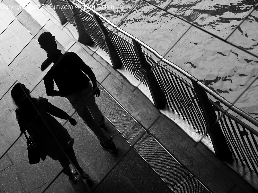 Handrail, Banister, Railing, Person, Human