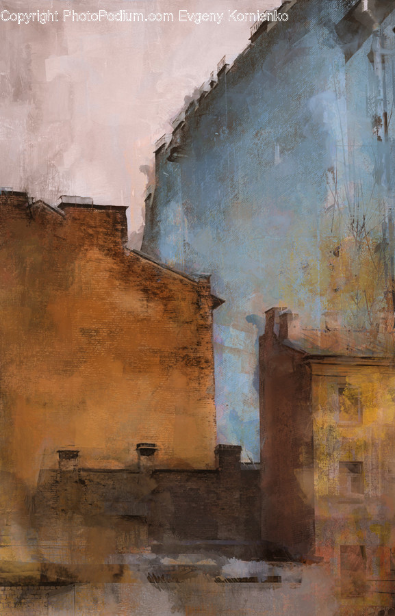 Art, Painting, Building, Bunker, Wall