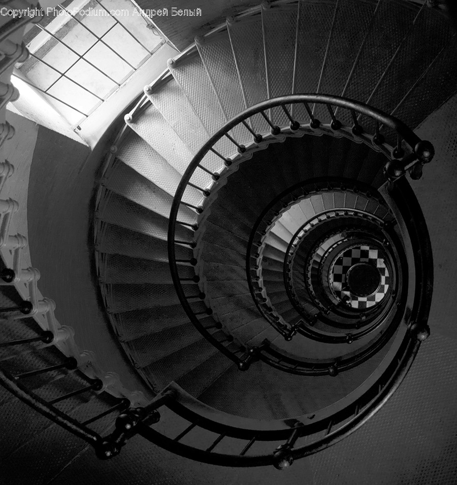 Staircase, Banister, Handrail, Spiral