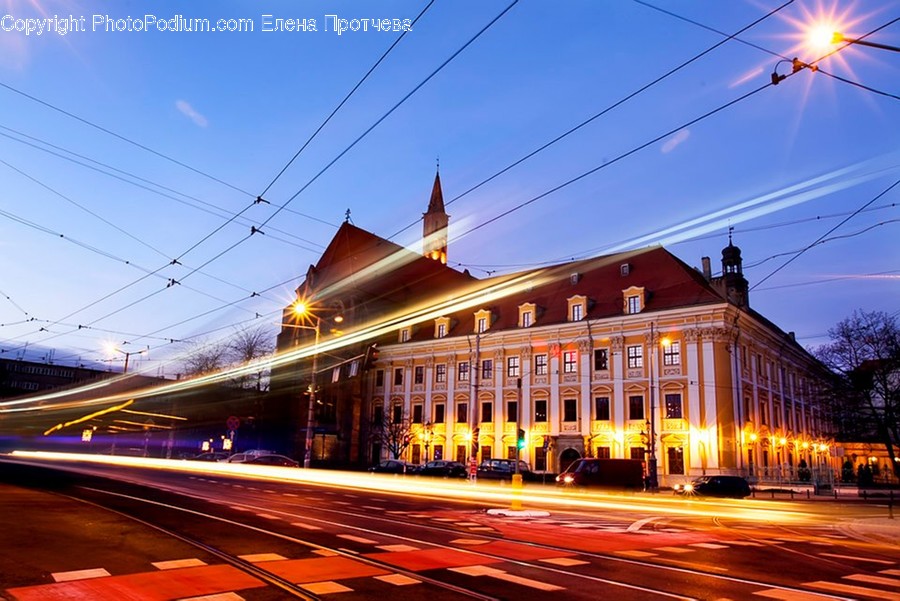 Road, City, Downtown, Urban, Building