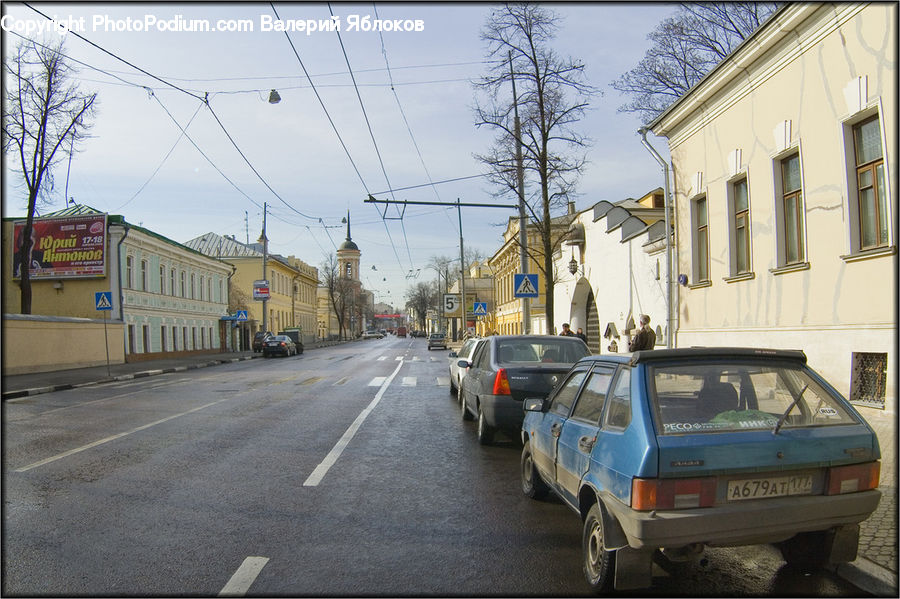 Automobile, Car, Vehicle, Intersection, Road, Transportation, Van