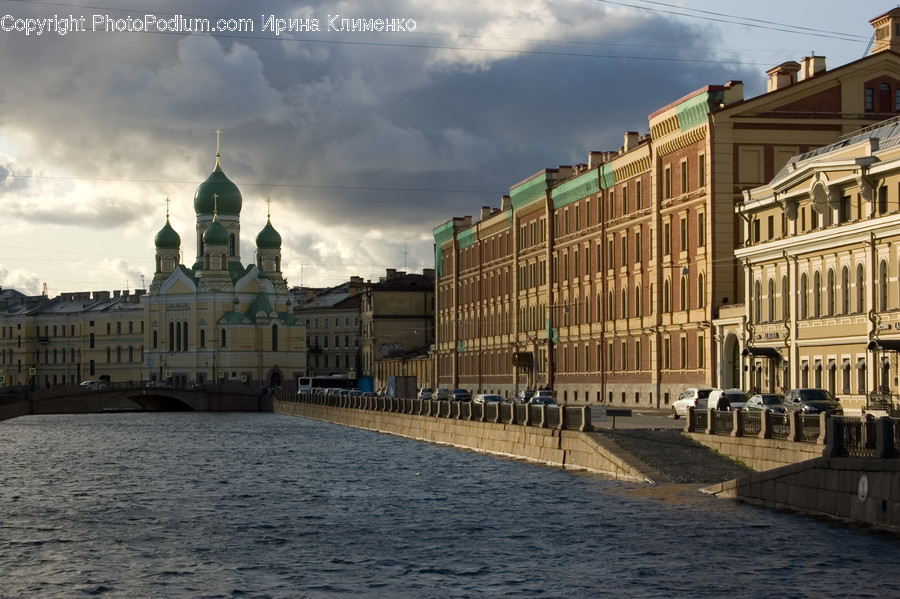 Building, Architecture, Dome, Water, Metropolis