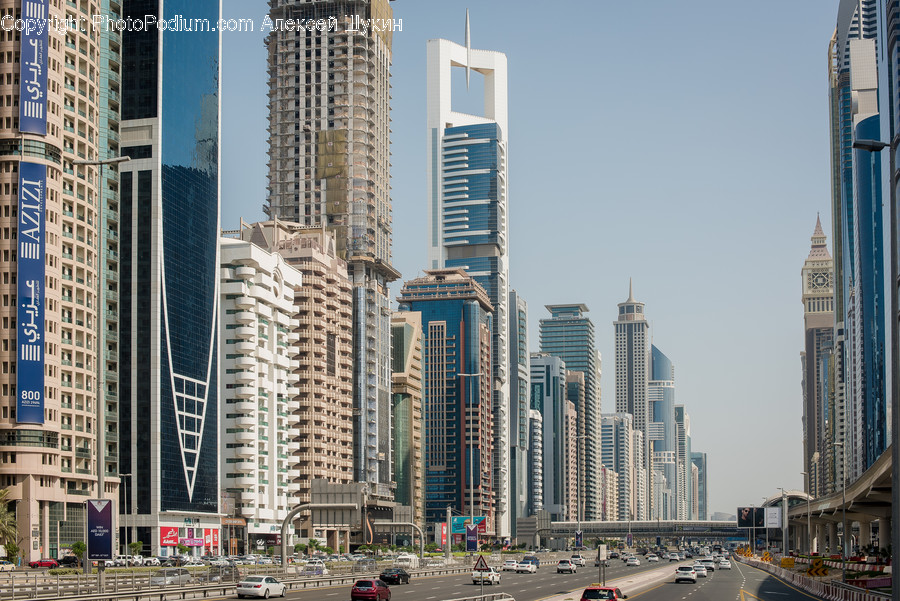 Road, Town, City, Building, Urban