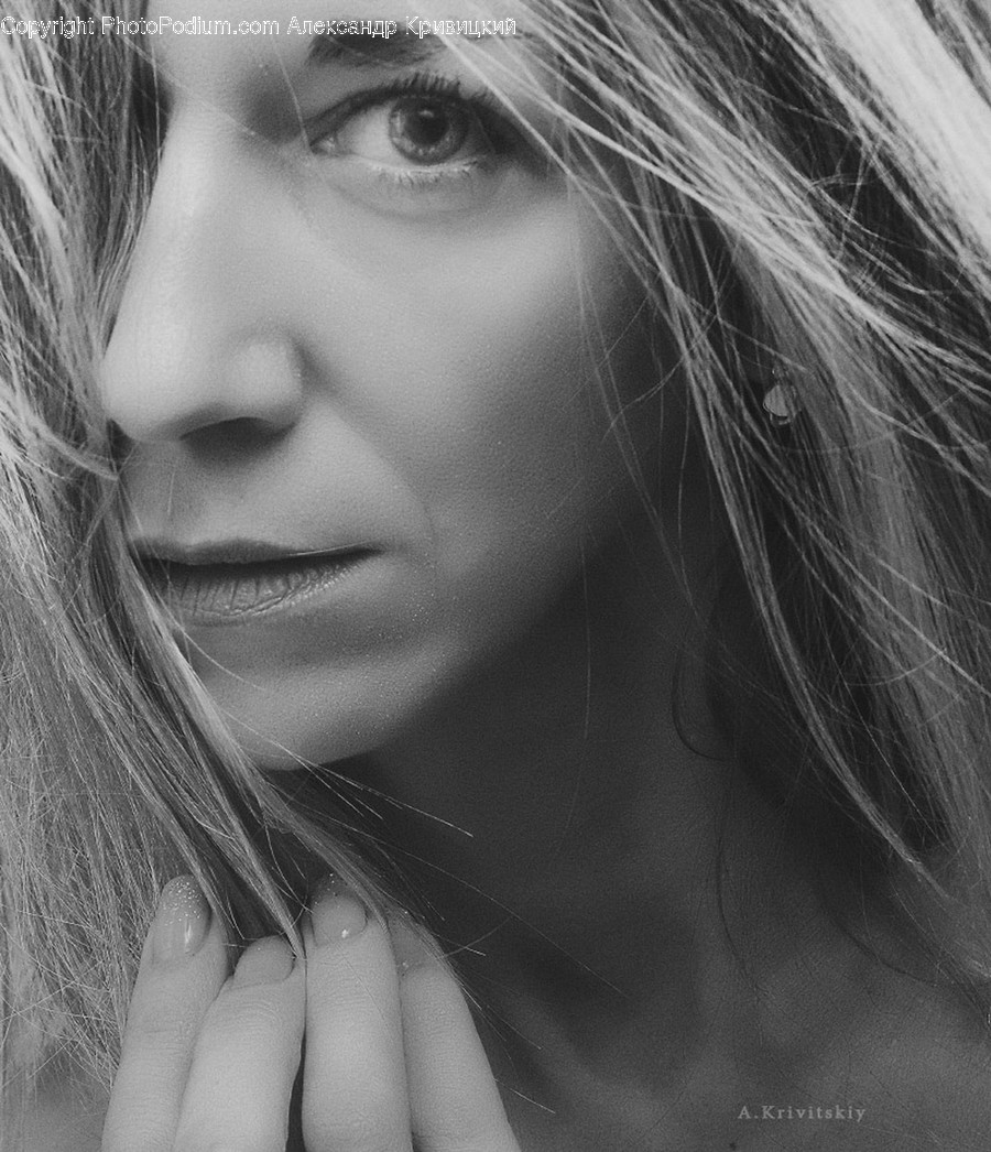 Human, Face, Person, Finger, Female
