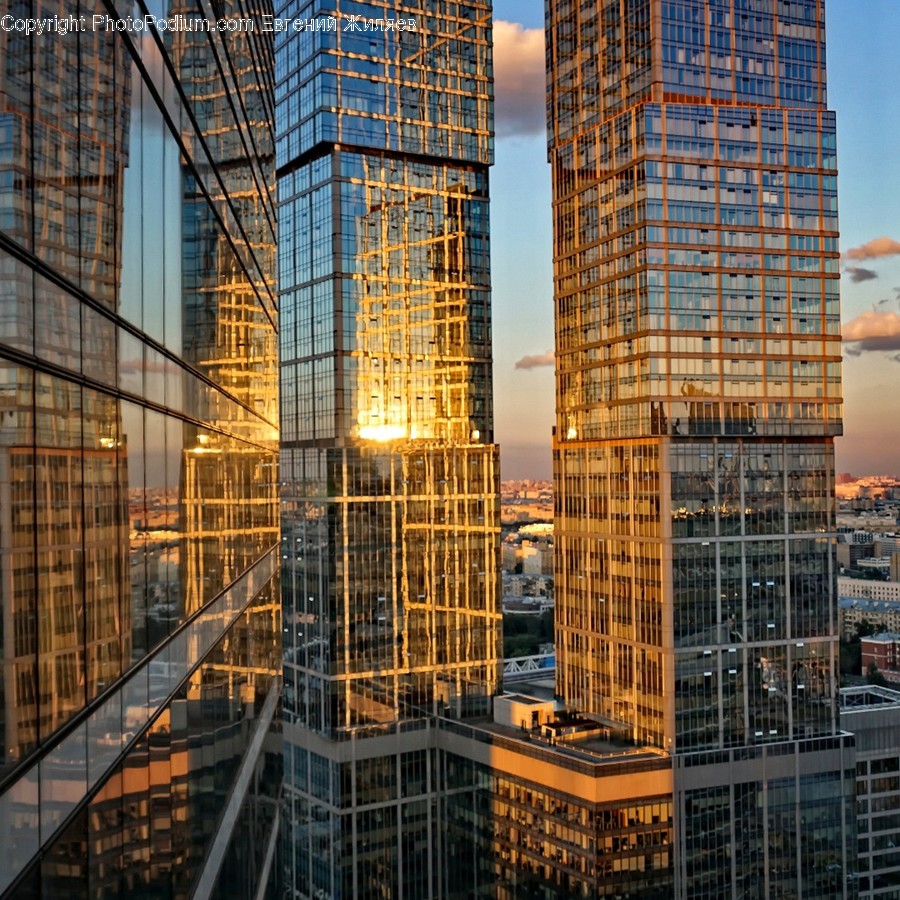 Office Building, Building, Urban, City, High Rise