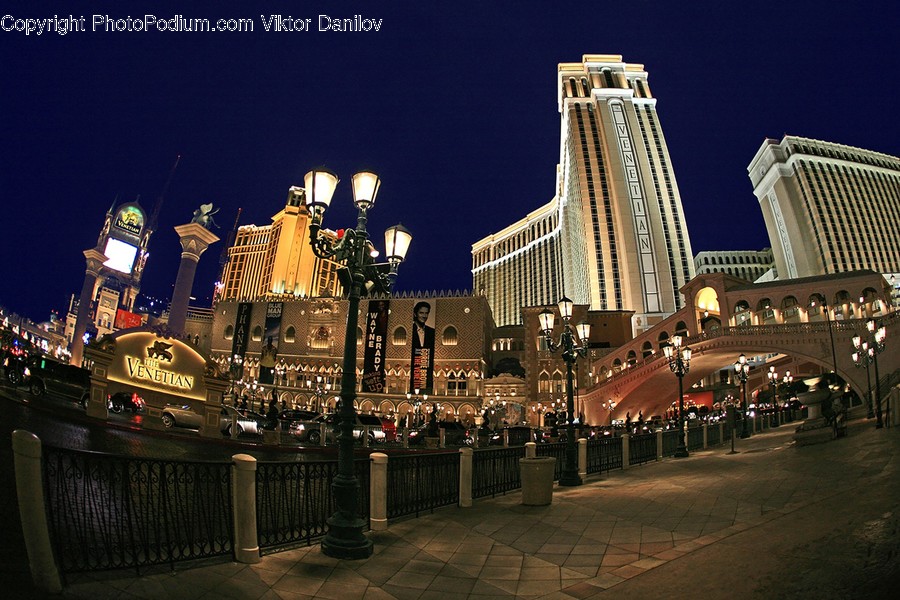 City, Town, Urban, Downtown, Building