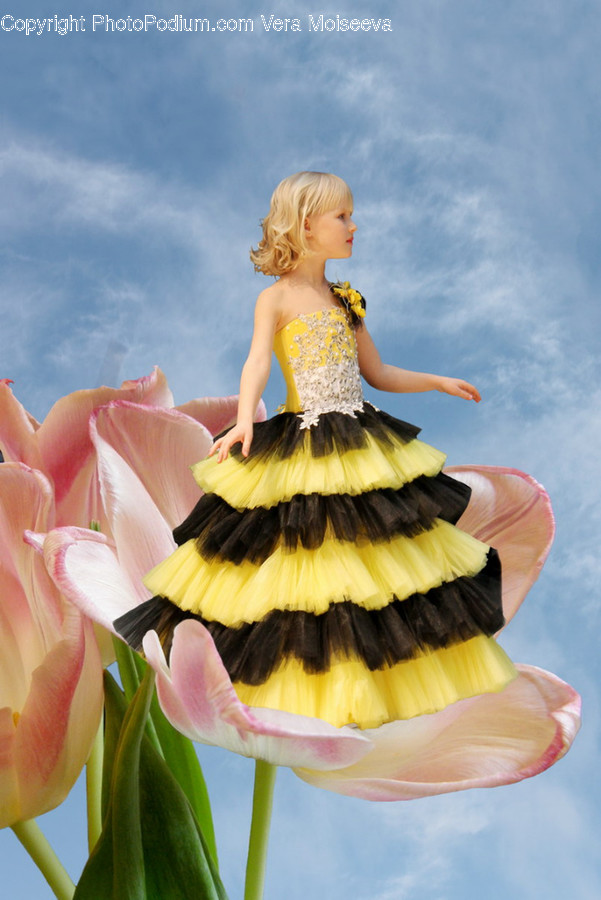 Person, Human, Figurine, Flower, Blossom