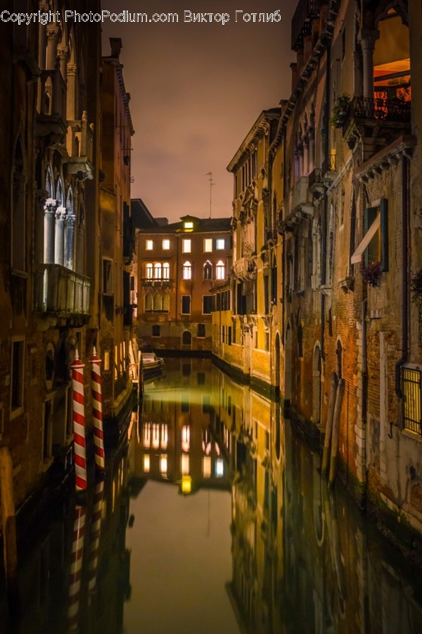 Water, Outdoors, Canal, Nature, Building