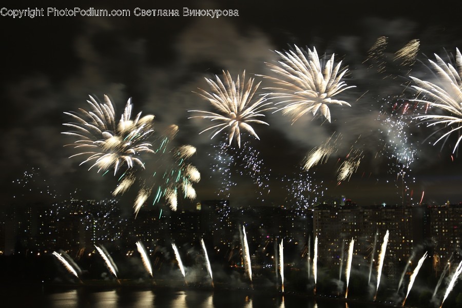 Nature, Outdoors, Night, Fireworks