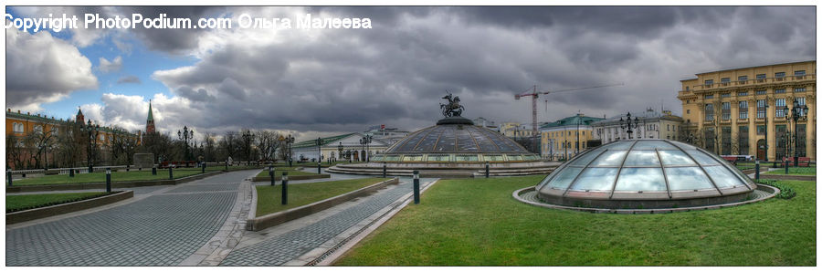 Architecture, Dome, Triangle, Observatory, Planetarium, Building, City