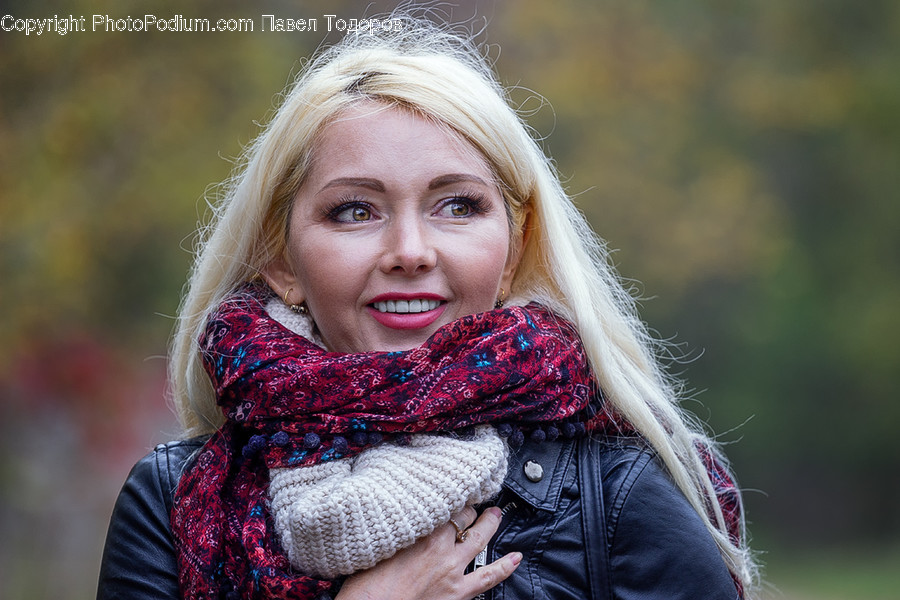 Clothing, Apparel, Scarf, Person, Human