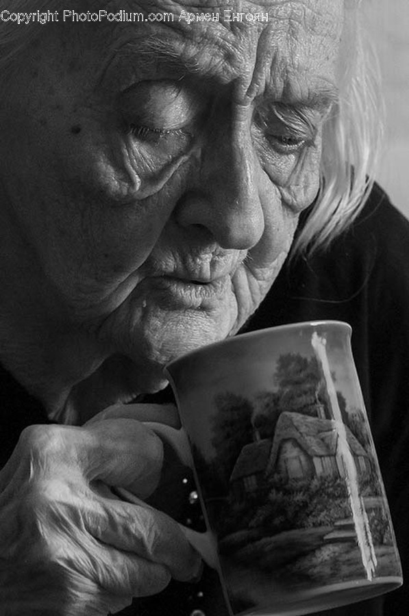Coffee Cup, Cup, Person, Human, Finger