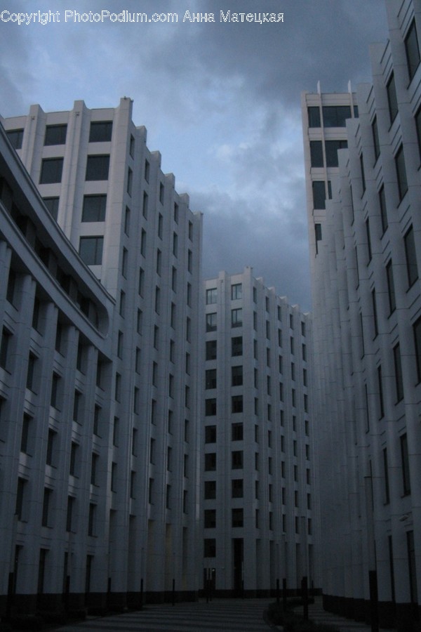 Office Building, Building, Architecture, Metropolis, Town