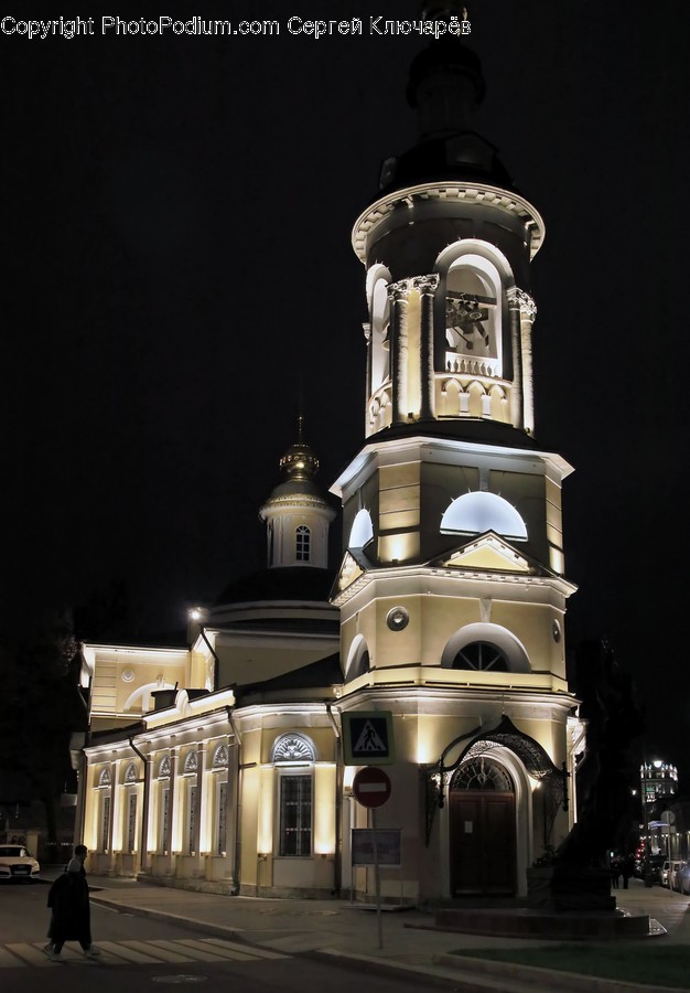 Architecture, Building, Dome, Tower, Person