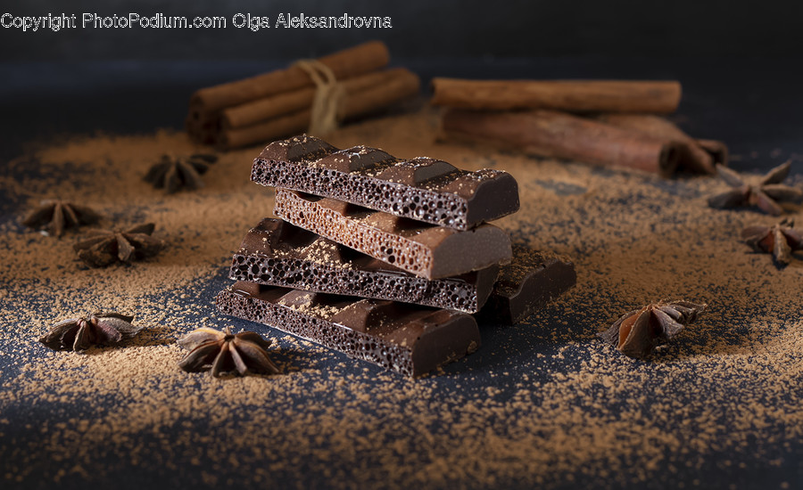 Fudge, Chocolate, Food, Dessert, Cocoa